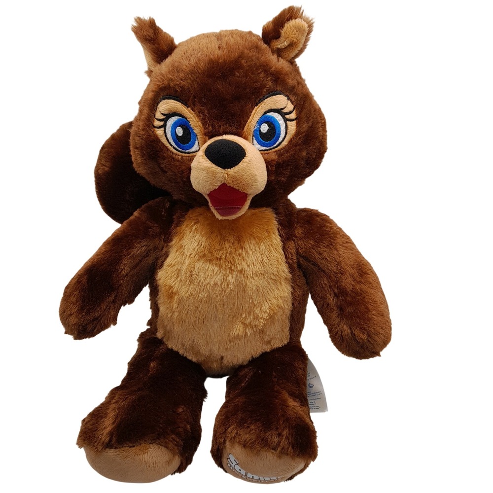 Build-A-Bear Great Wolf Lodge Sammy the Squirrel Plush Brown Blue Eyes 15 inch